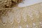 1 Yard 4.5" Priscilla's Dainty Metallic Gold Polyester Venice Lace Trim